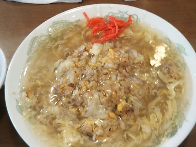 あんかけチャーハン(スープも付いていてます)_はっかい