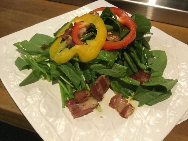 飛騨産のほうれん草サラダ_京や