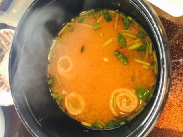 味噌汁_鉄板焼 さざんか