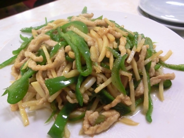 青椒肉絲_中園亭