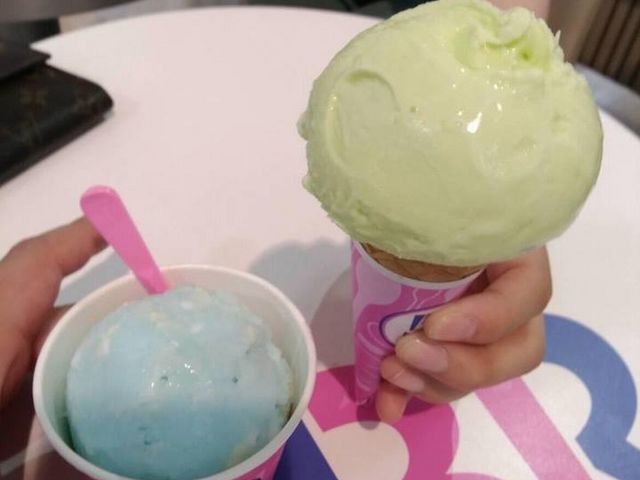 メロンとソーダ味。_サーティワンアイスクリーム ゆめタウン博多店