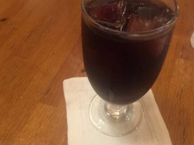 ほっとするアイスコーヒーです。_キクノヤコーヒー店