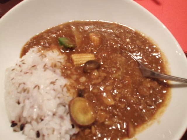 カレーです。野菜沢山でうれしい_カフェ ド チュラ 大宮店