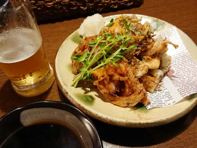 もずくの天ぷら_読谷ダイニング ちゃかし家