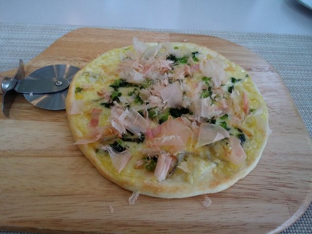 野沢菜ピザ
_レストランクリスタルテラス