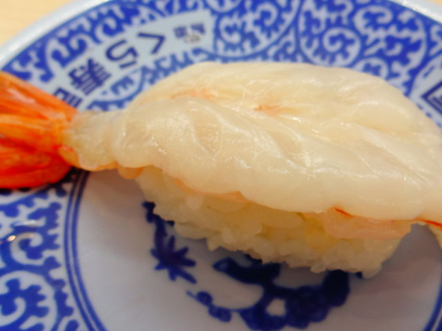 赤えび(一貫)_くら寿司和歌山花山店