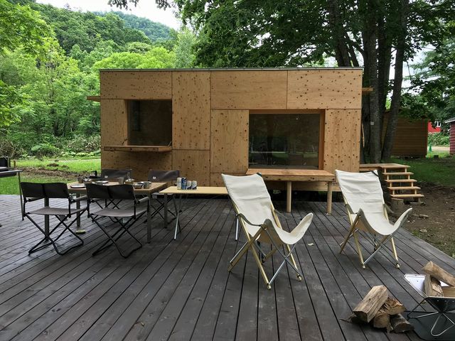 憧れのSNOW PEAK『住箱』あ〜早く泊まりたい(^^♪_AKAIGAWA TOMO PLAYPARK
