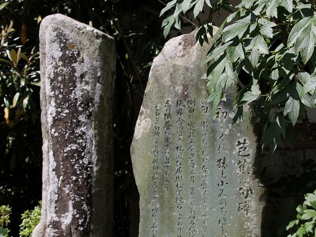 芭蕉句碑。_妙雲寺