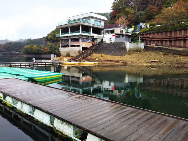 桟橋より_津風呂湖観光株式会社