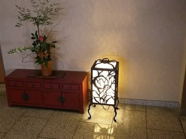 2Fのエントランス、贅沢な空間_伊月笹乃庄