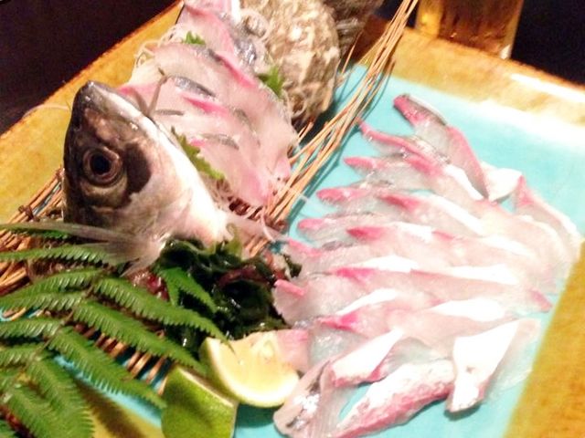 関アジの活き造り_割烹 平家