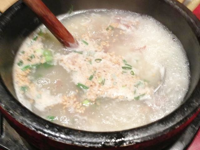 焼肉元相の石焼テールスープ_焼肉 元相 別府 本店