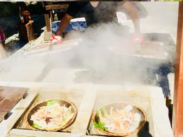 鉄輪湯治宿!大黒屋 屋台で地獄蒸し_大黒屋地獄蒸し屋台