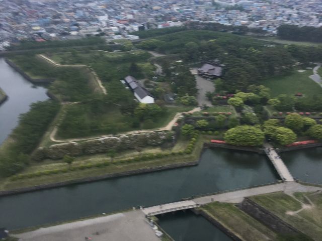 五稜郭タワーから見た城郭_五稜郭