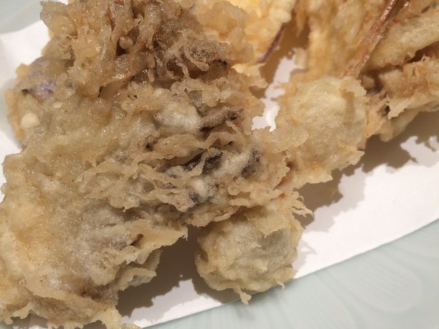 サクサクの天ぷら_天ぷら つな八 ウィング高輪店