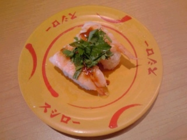 えびパクチー_スシロー秋田茨島店