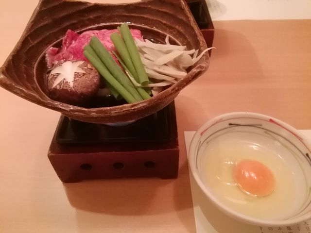 すき焼きもつけました_八かく庵 大阪ステーションシティ店