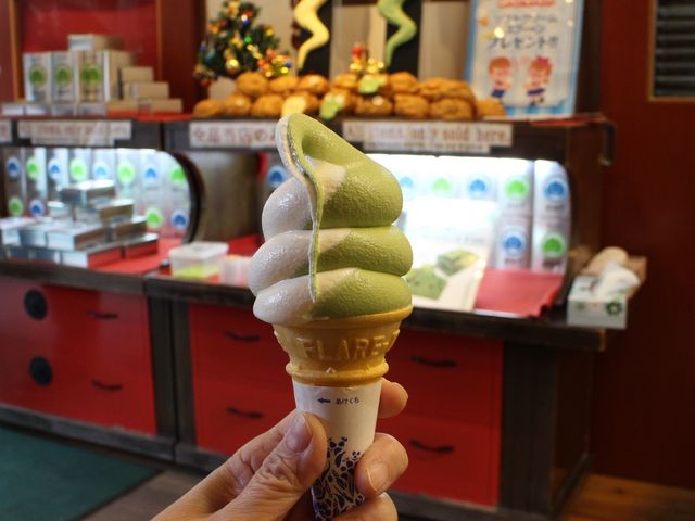 抹茶ソフト_まつばや