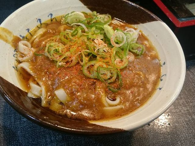 カレーきしめん_名代きしめん・住よし・JR名古屋駅1−2番ホーム店