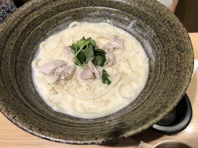 クリームうどん_つるとんたん 新宿店