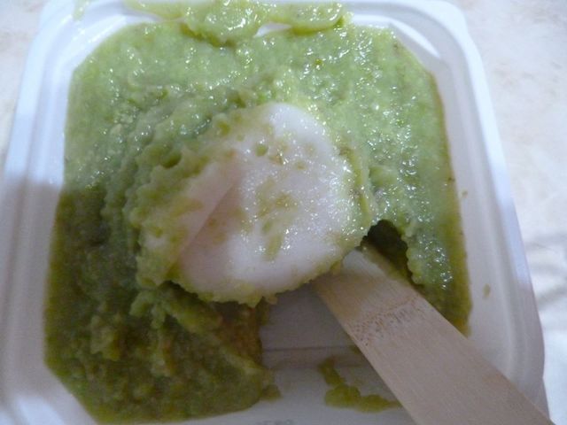 Edamame mochi_ずんだ茶寮 仙台駅西口店