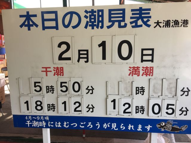 潮見表_道の駅 太良 たらふく館