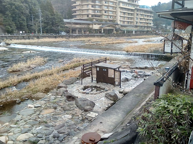 河原露天風呂_三朝温泉