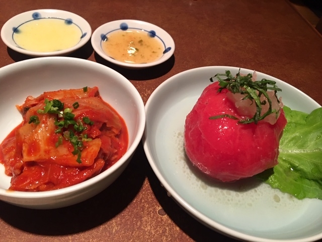 キムチとトマトサラダ_壱語屋市ケ尾店
