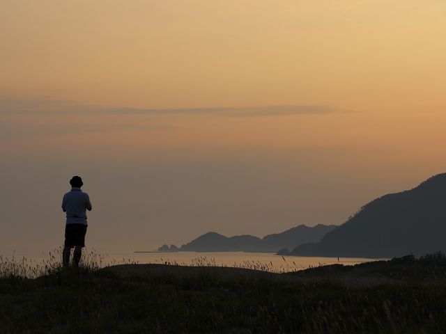 夜明け前U_鳥取砂丘オアシス広場