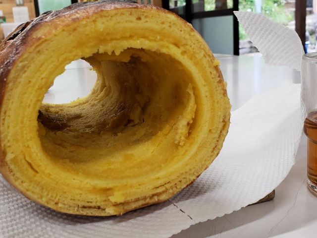 竹から抜いたバーム試食の時に頂いた小鉢も美味しかったです!_みなもと体験館道志・久保分校