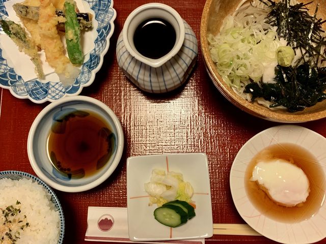 金時草うどん定食_山ぎし