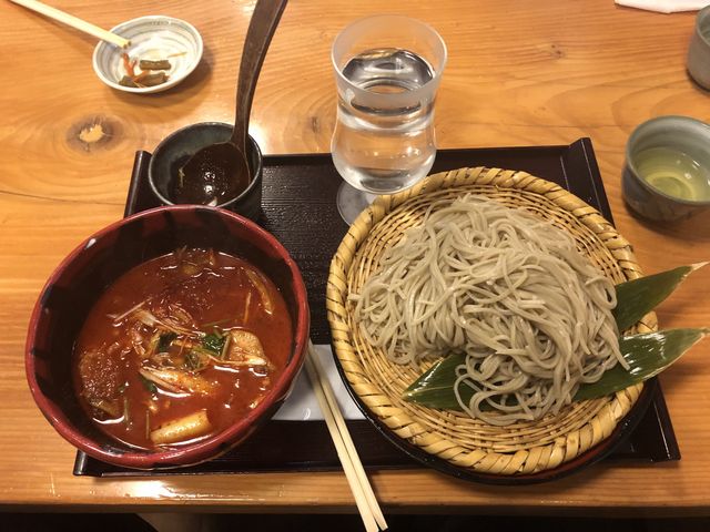 激辛鴨南蛮そば_戸隠奥社前食堂
