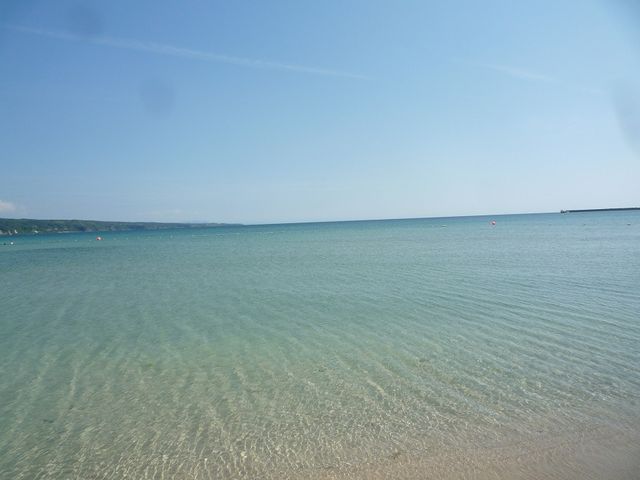 夏に海水浴に行った時に!海の色がキレイでビックリしました!_増穂浦海岸