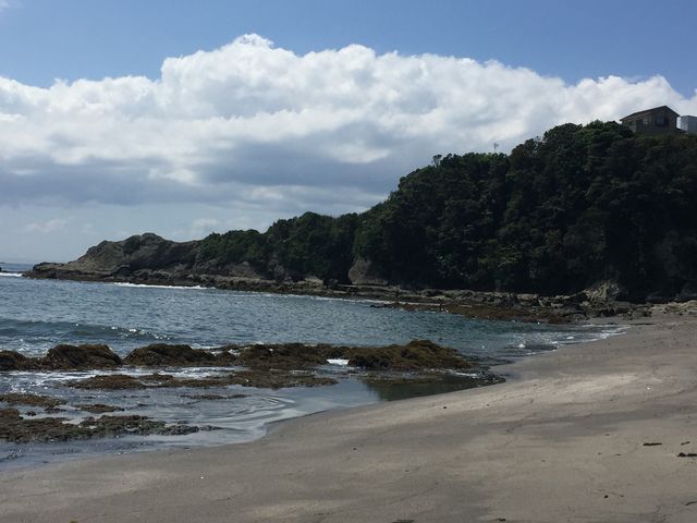 春の海岸は静かでした_【2024年開設中止】大浦海水浴場