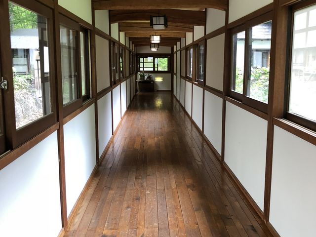 廊下_鶴の湯別館 山の宿