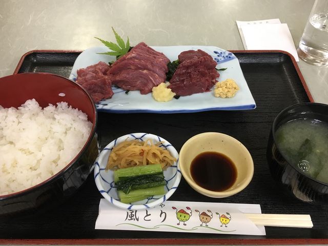 にんにく醤油でさっぱり頂きました。_どんぶりや 風とり