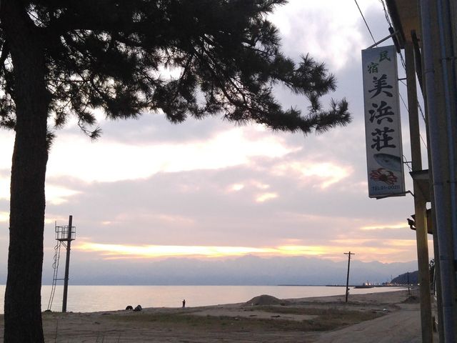 朝、静かな海が素敵でした。_民宿 美浜荘