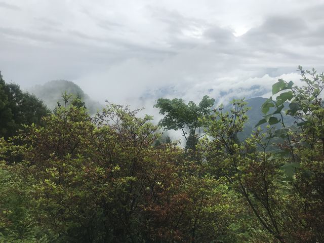 雨の中にキャンプ場から眺望最高の気分。_城峯山キャンプ場
