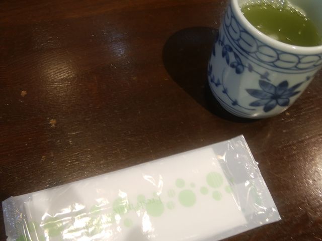 お茶とお手拭_のっけ家静岡店
