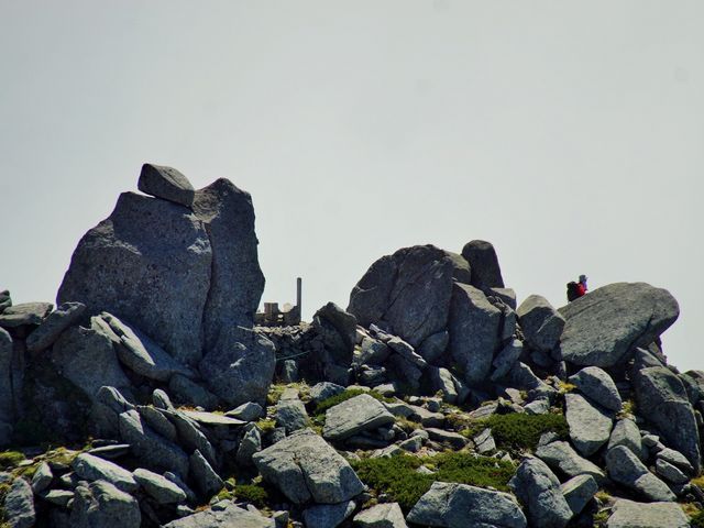 駒ヶ岳からの中岳山頂2925m_駒ヶ岳(木曽駒ケ岳)