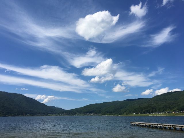 木崎湖キャンプ場からの景色_木崎湖キャンプ場