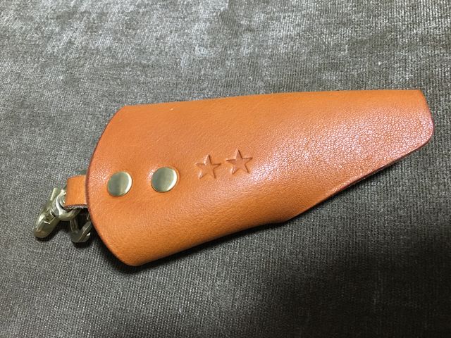 出来上がったキーケース(^^)_レザークラフト Cogocoro