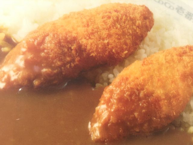 フィッシュフライにちょっとカレー掛け_カレーハウスCOCO壱番屋渋谷区初台店