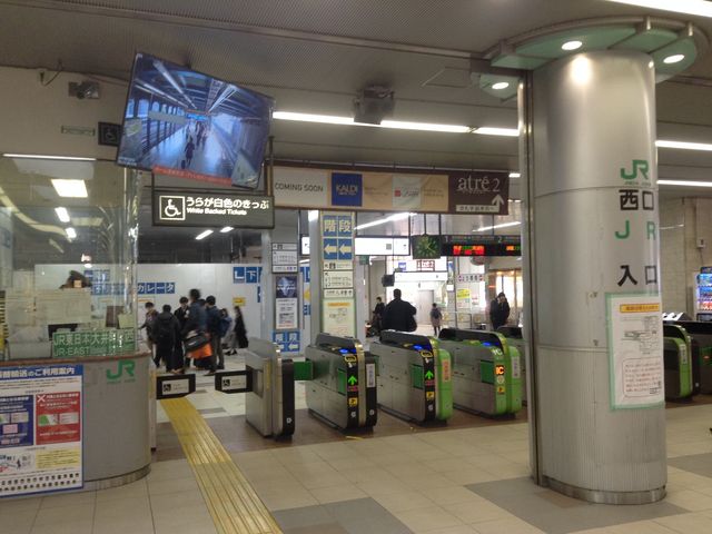 目の前にはJR改札口_東急電鉄大井町線大井町駅