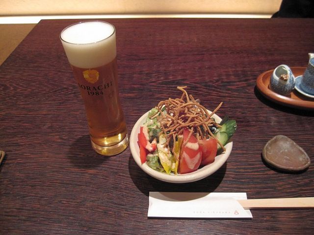揚げ蕎麦サラダ_蕎麦 ひら川