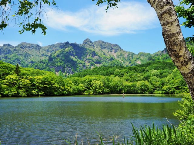 鏡 池_戸隠高原