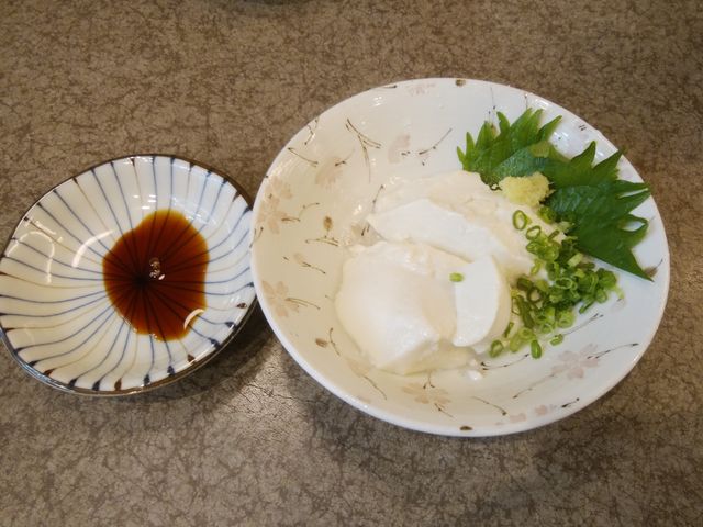 お豆腐も頂きました。_長盛庵