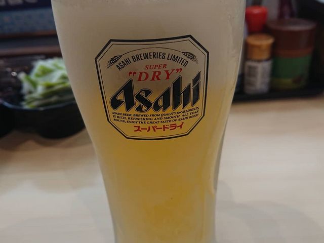 キンキンに冷えてた久々に飲む生ビール_はま寿司 ライフガーデン新浦安店