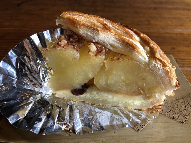 焼きたてのリンゴパイとコーヒーが美味しかった。_藤田観光りんご園
