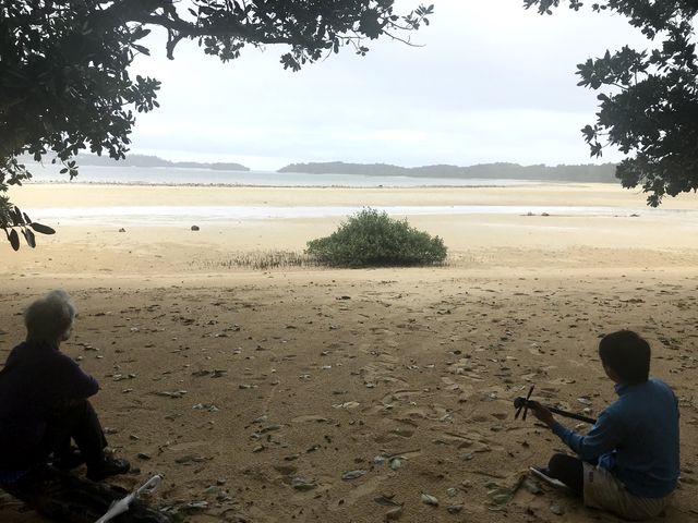 川平湾にて_うたくなー石垣島